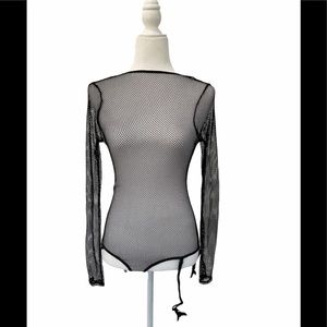 Fishnet teddy- lingerie